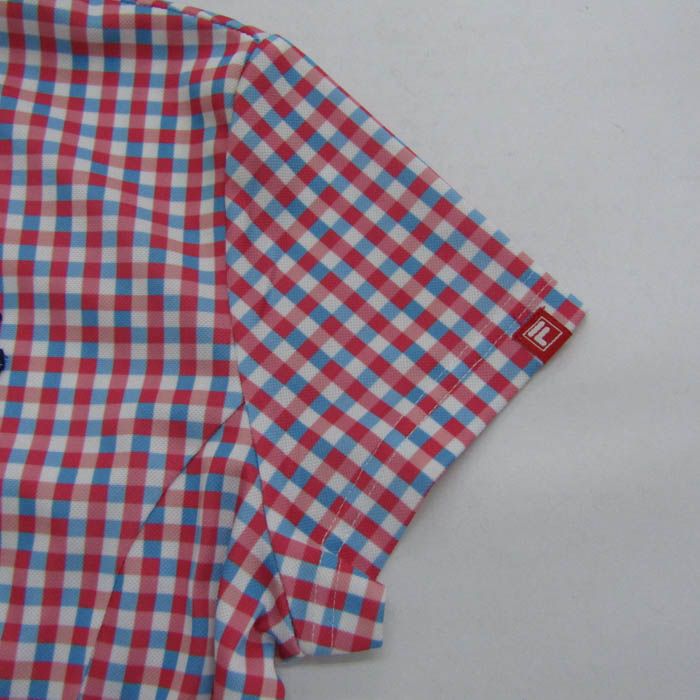 フィラゴルフ ポロワンピース トップス 半袖 チェック柄 ゴルフウエア