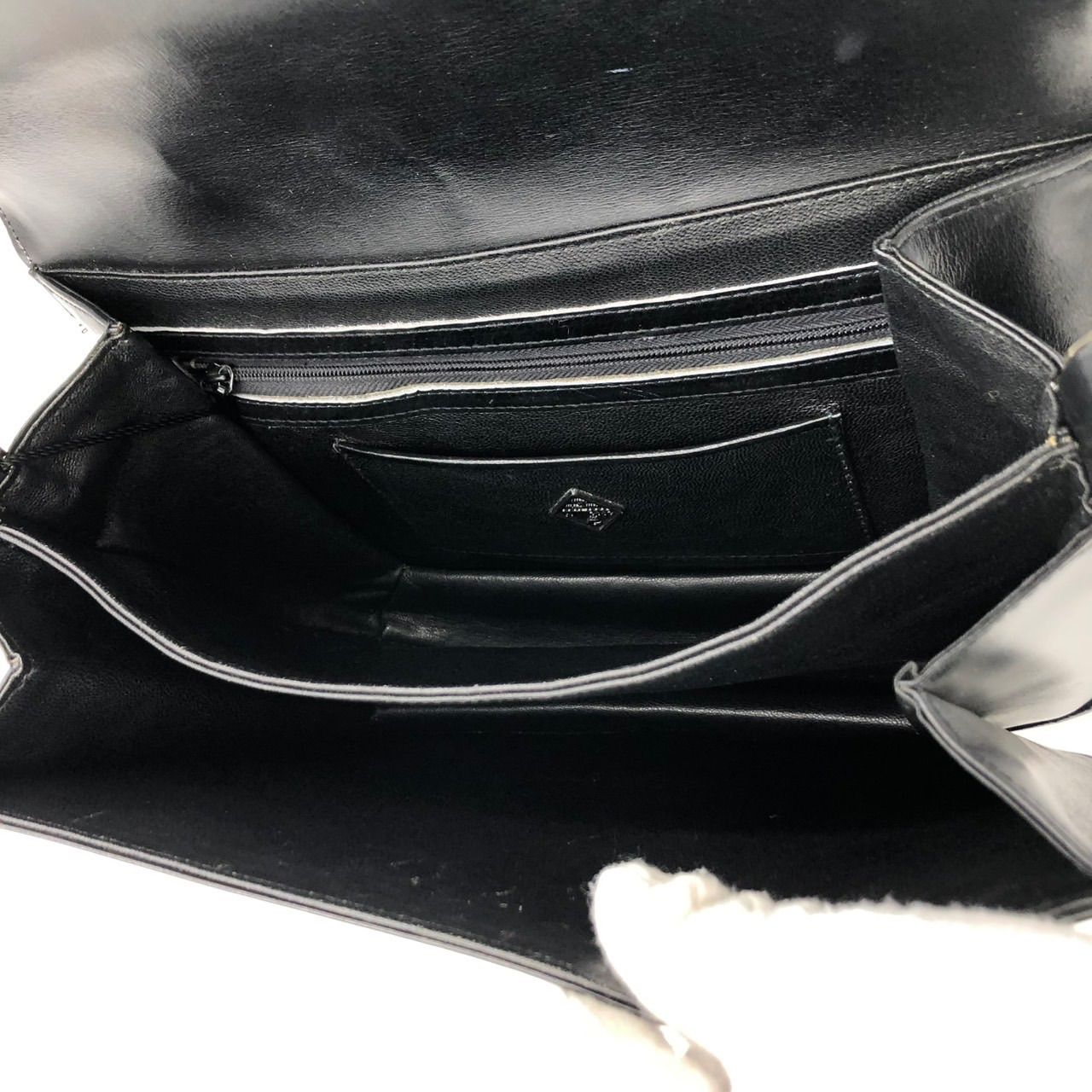 美品】コンテス Comtesse ショルダーバッグ 黒 レザー ホースヘア