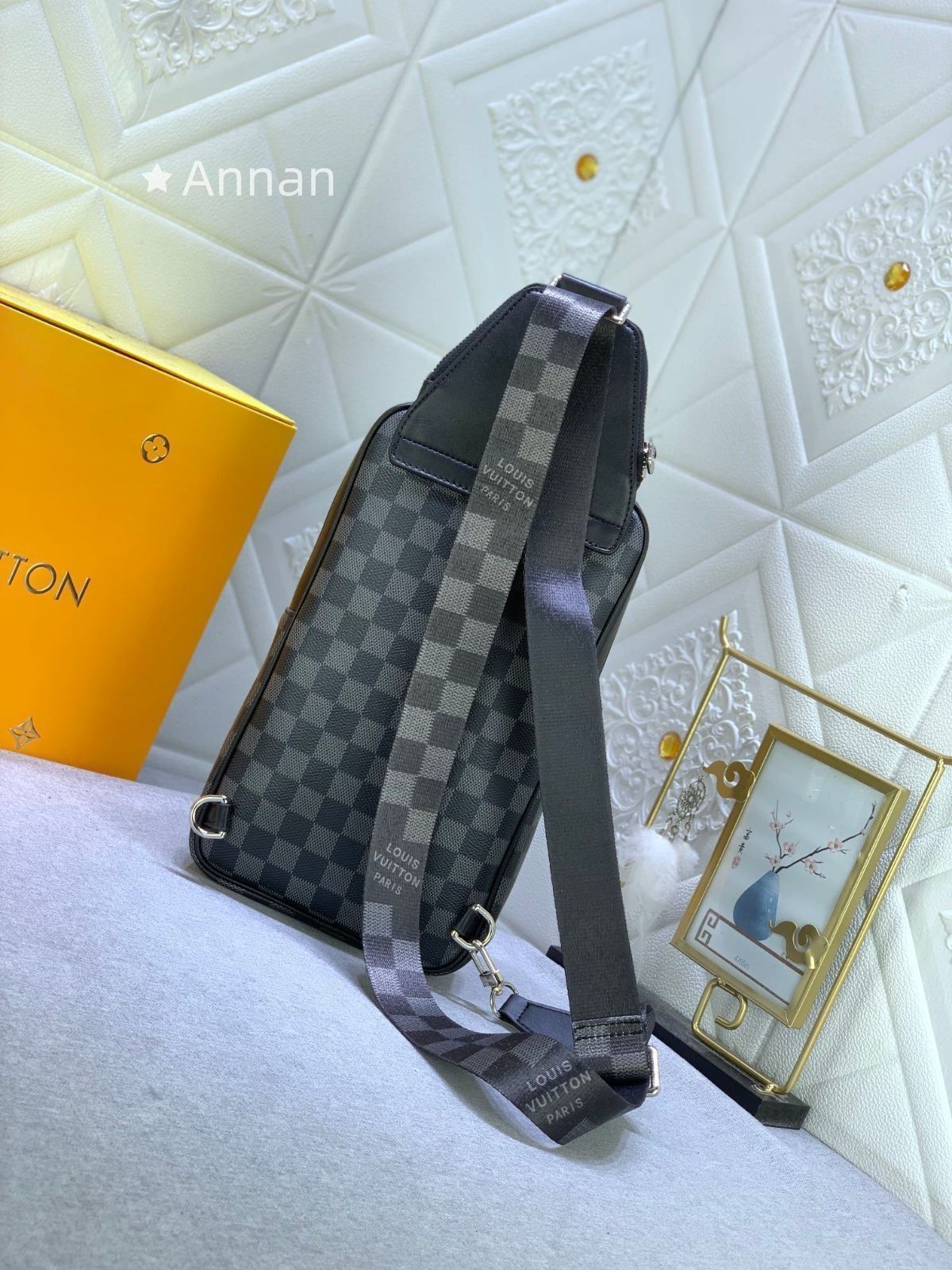 送料込 LOUIS VUITTON ルイヴィトン メンズ ボディーバッグ ダミエ