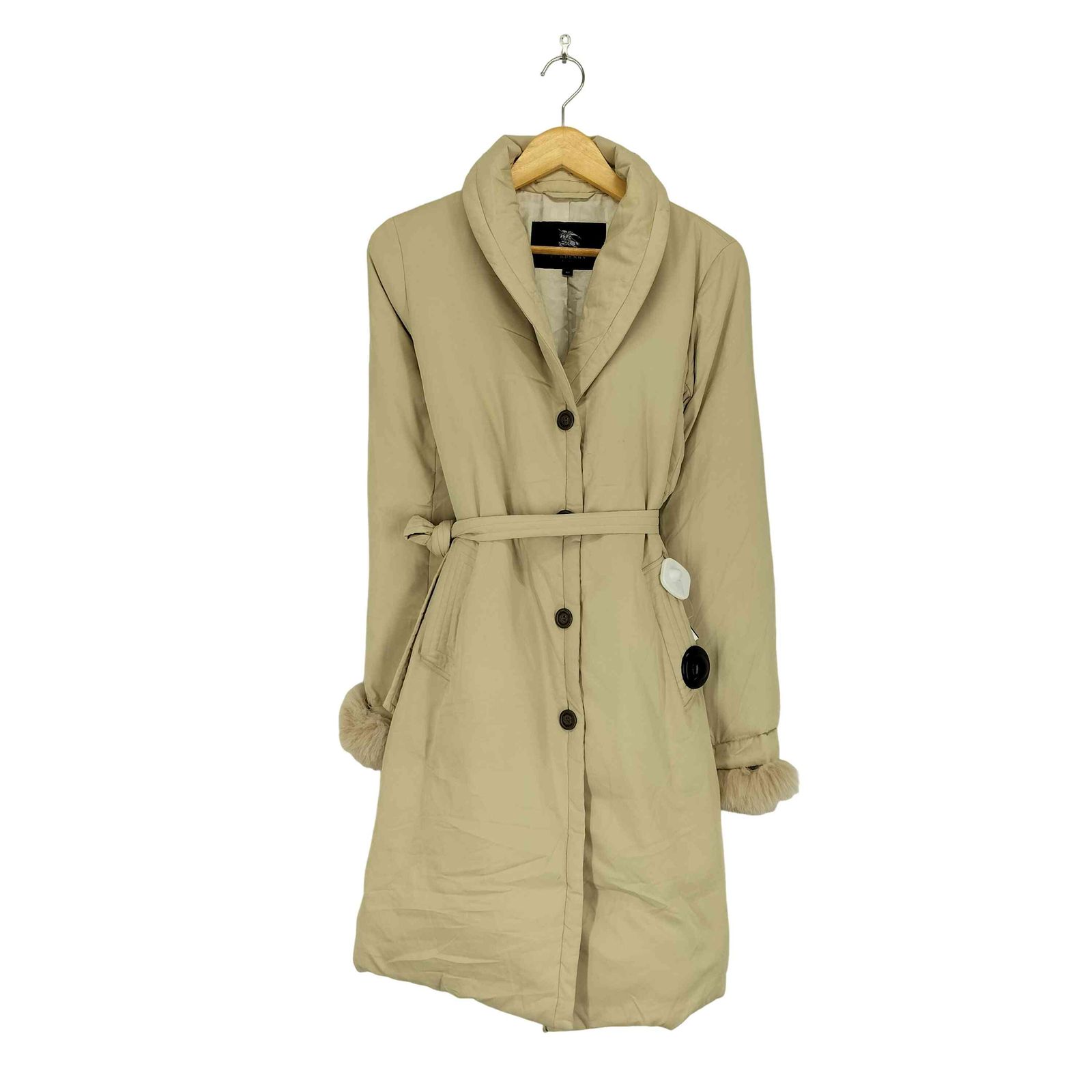 バーバリーロンドン BURBERRY LONDON ブルーフォックス ダウンコート