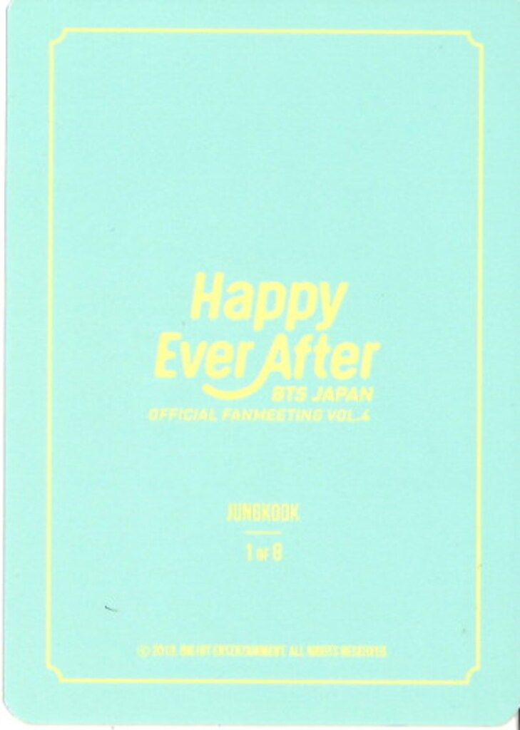 BTS Happy After FANMEETING VOL4 2018 トレカ BTS Happy After FANMEETING VOL4 2018 トレカ