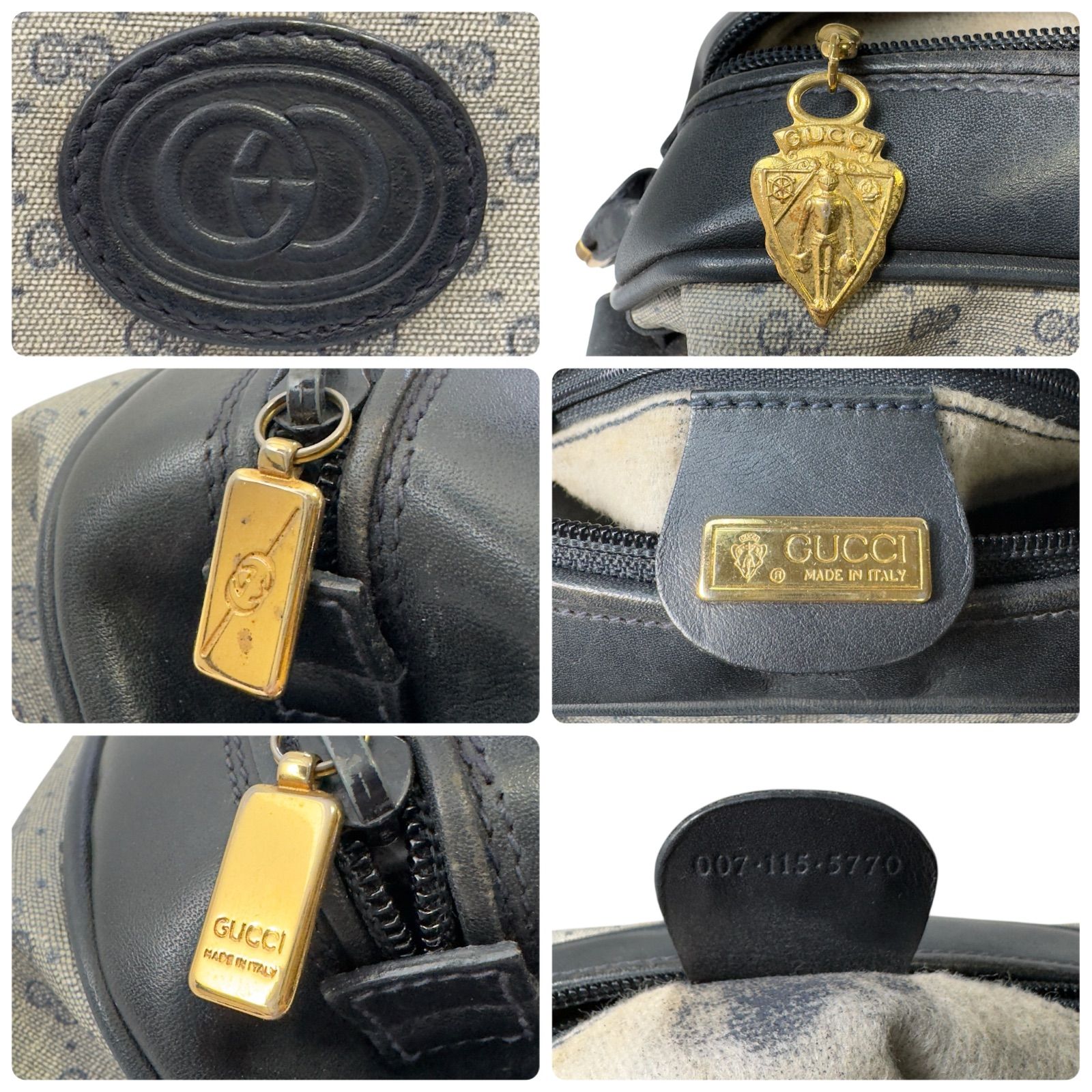 GUCCI 希少 オールドグッチ グッチ マイクロGG ロゴ ショルダーバッグ 