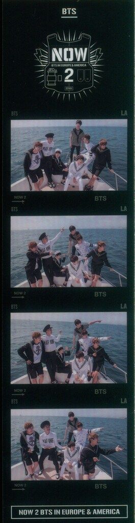 BTS NOW 2 IN EUROPE AMERICA V 両面ブックマーク