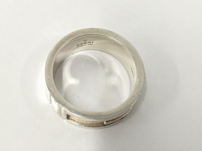 GUCCI 指輪 ブランデッドG リング Ag925 シルバー 表記サイズ21号