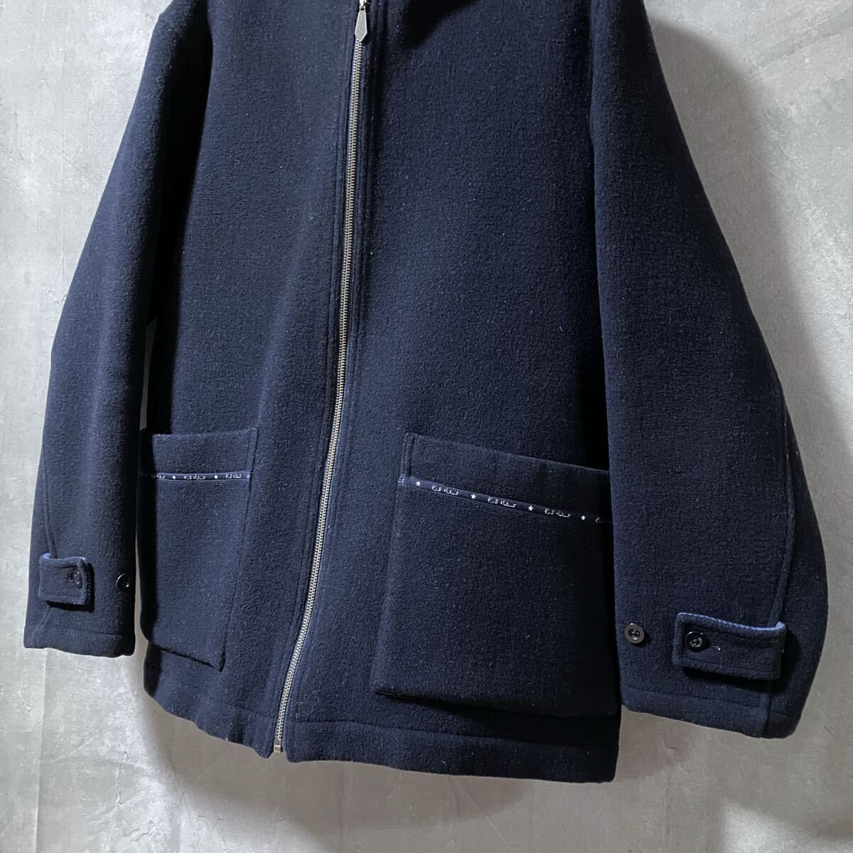 Karl Helmut カールヘルム ウール メルトン ダブルフェイス カデット