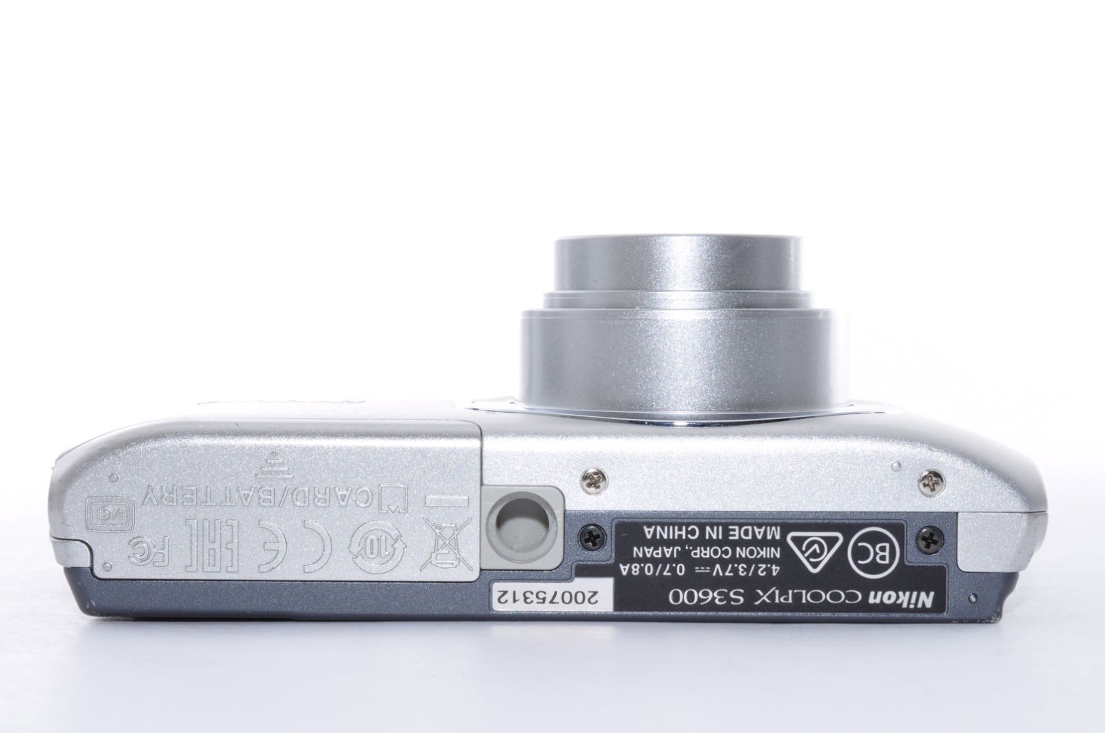 訳あり] Nikon COOLPIX S3600 DIGITAL Camera シルバー デジカメ