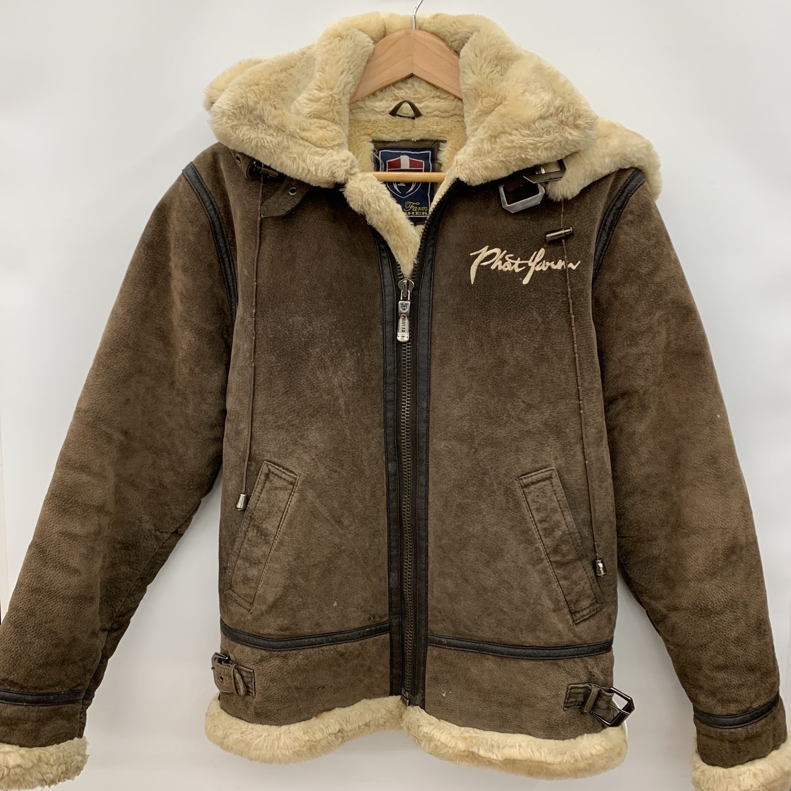 PhatFarm ファットファーム B-3 ムートンジャケット Sサイズ ブラウン