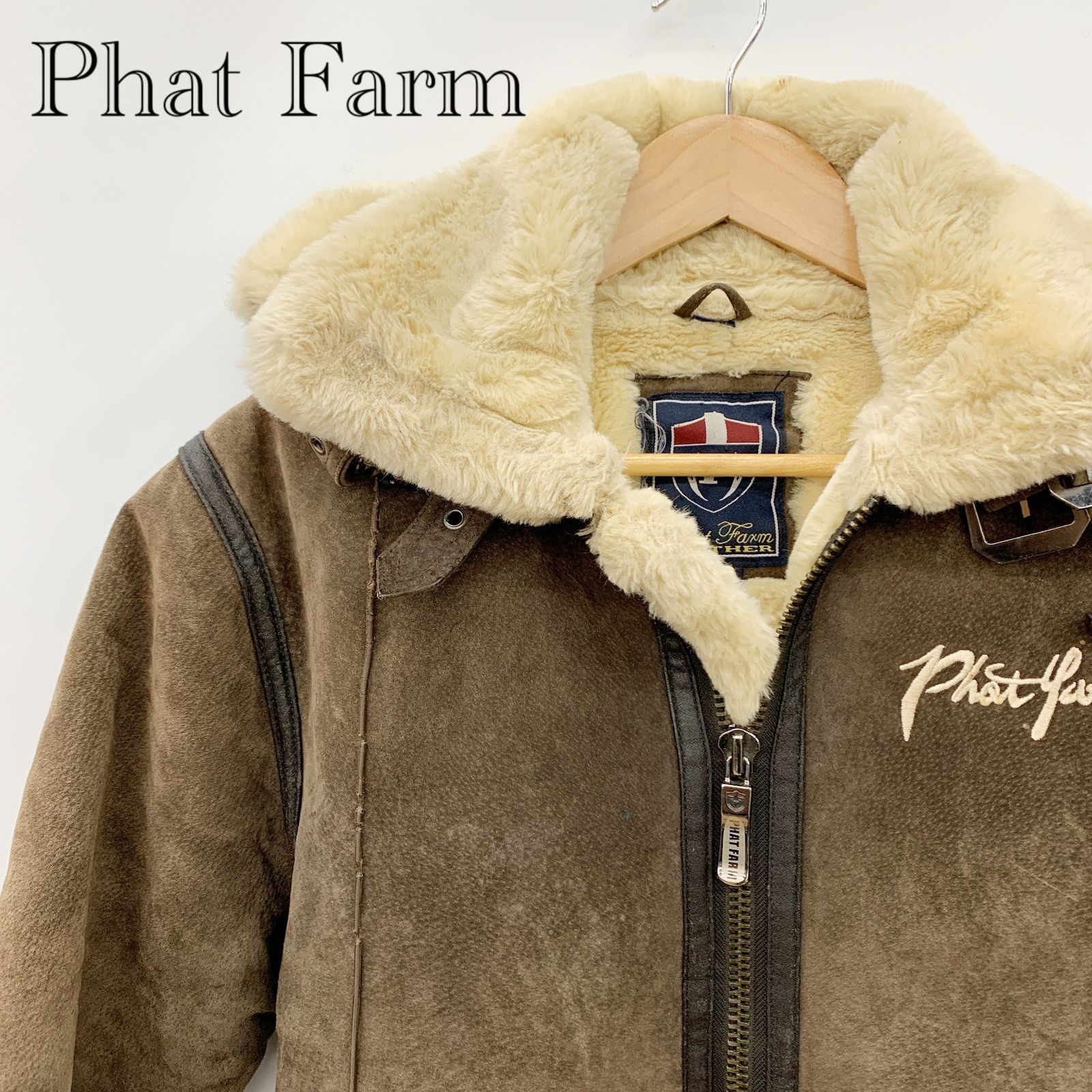 PhatFarm ファットファーム B-3 ムートンジャケット Sサイズ ブラウン