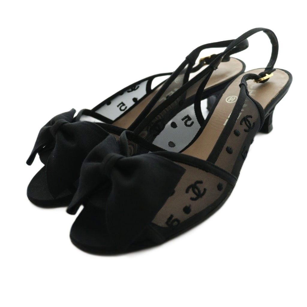 シャネル CHANEL スリングバックシューズ サンダル バックストラップ