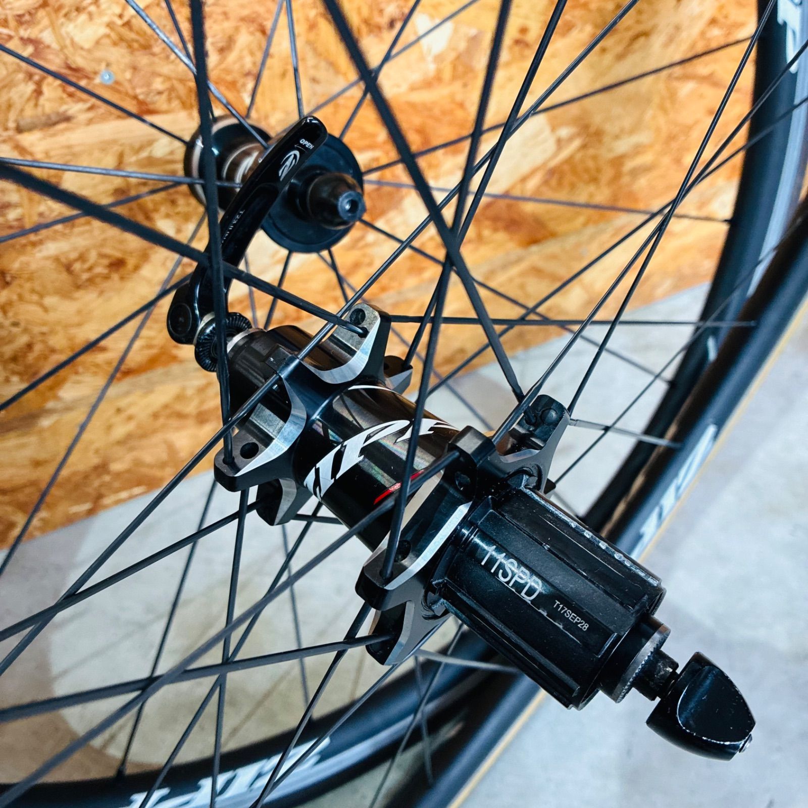 ZIPP 30 course チューブラー アルミ ホイール 前後 セット TU 700C