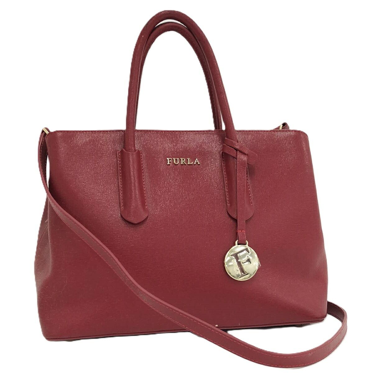 FURLA 2WAYバッグ レザー レッド 【公式通販】