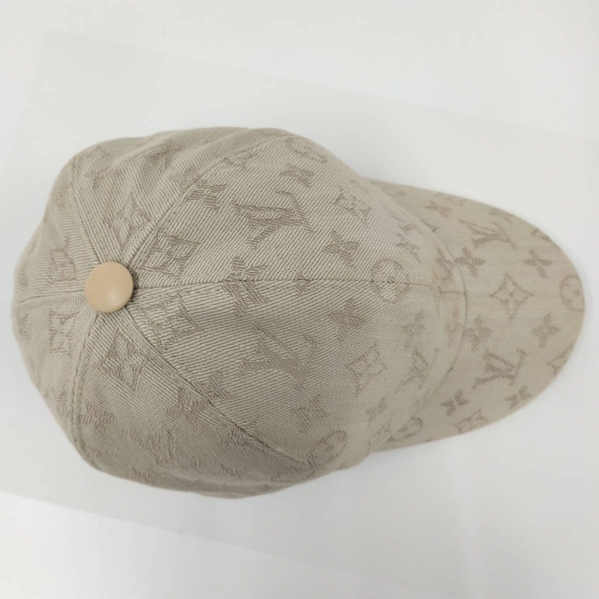 LOUIS VUITTON 帽子 ビーマイキャップ モノグラム キャンバス ベージュ