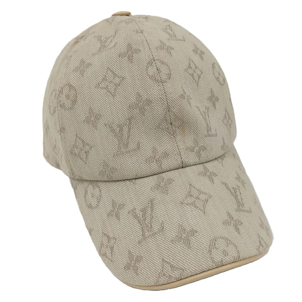 LOUIS VUITTON 帽子 ビーマイキャップ モノグラム キャンバス ベージュ