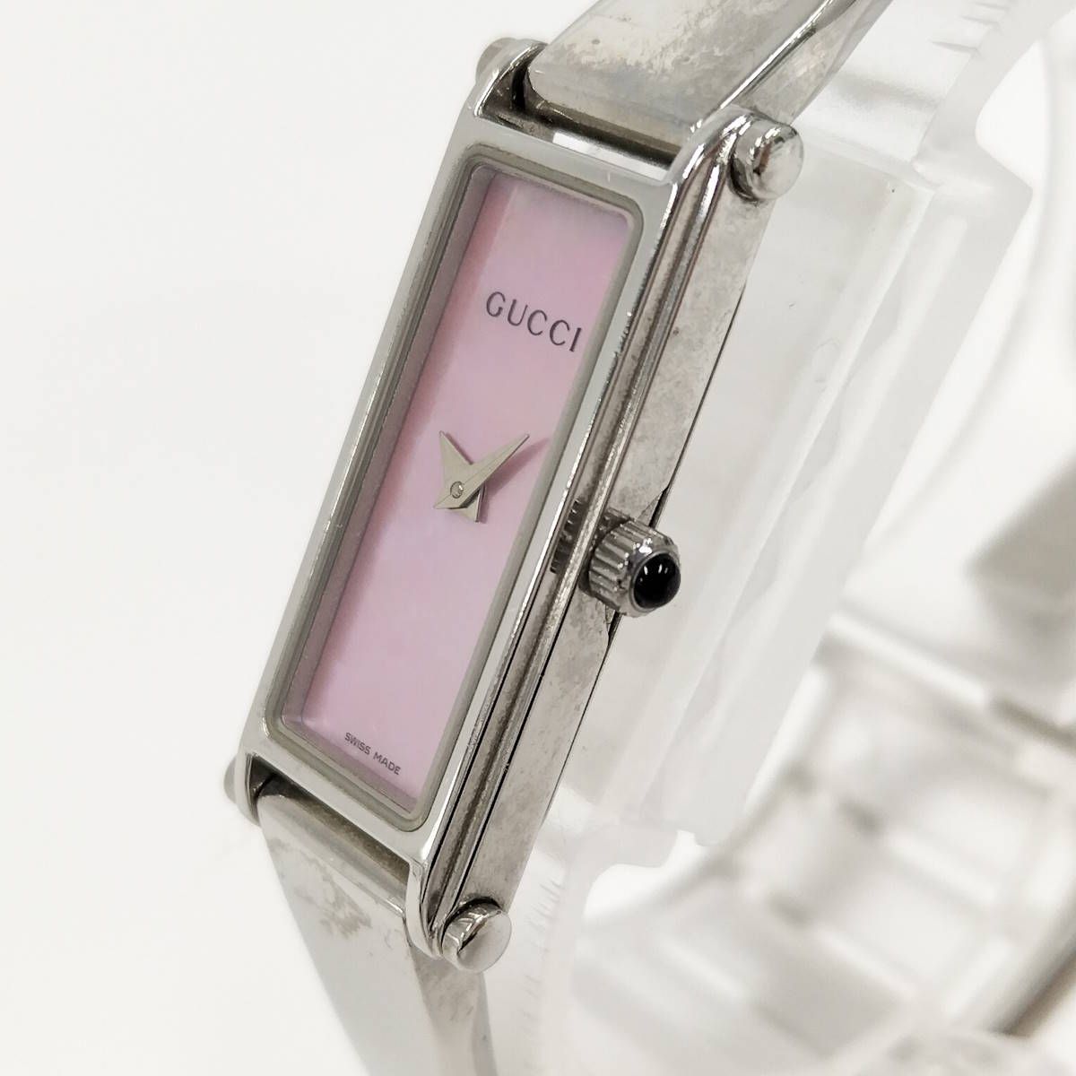 GUCCI 1500L　レディース腕時計　クォーツ　ピンクシェル文字盤 GUCCIグッチ1500Lピンクシェル文字盤クォーツ腕時計レディース
