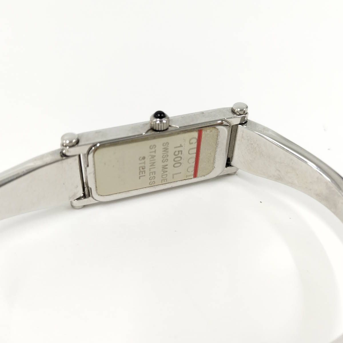 レディース GUCCI レディース 腕時計 バングルウォッチ クオーツ SS