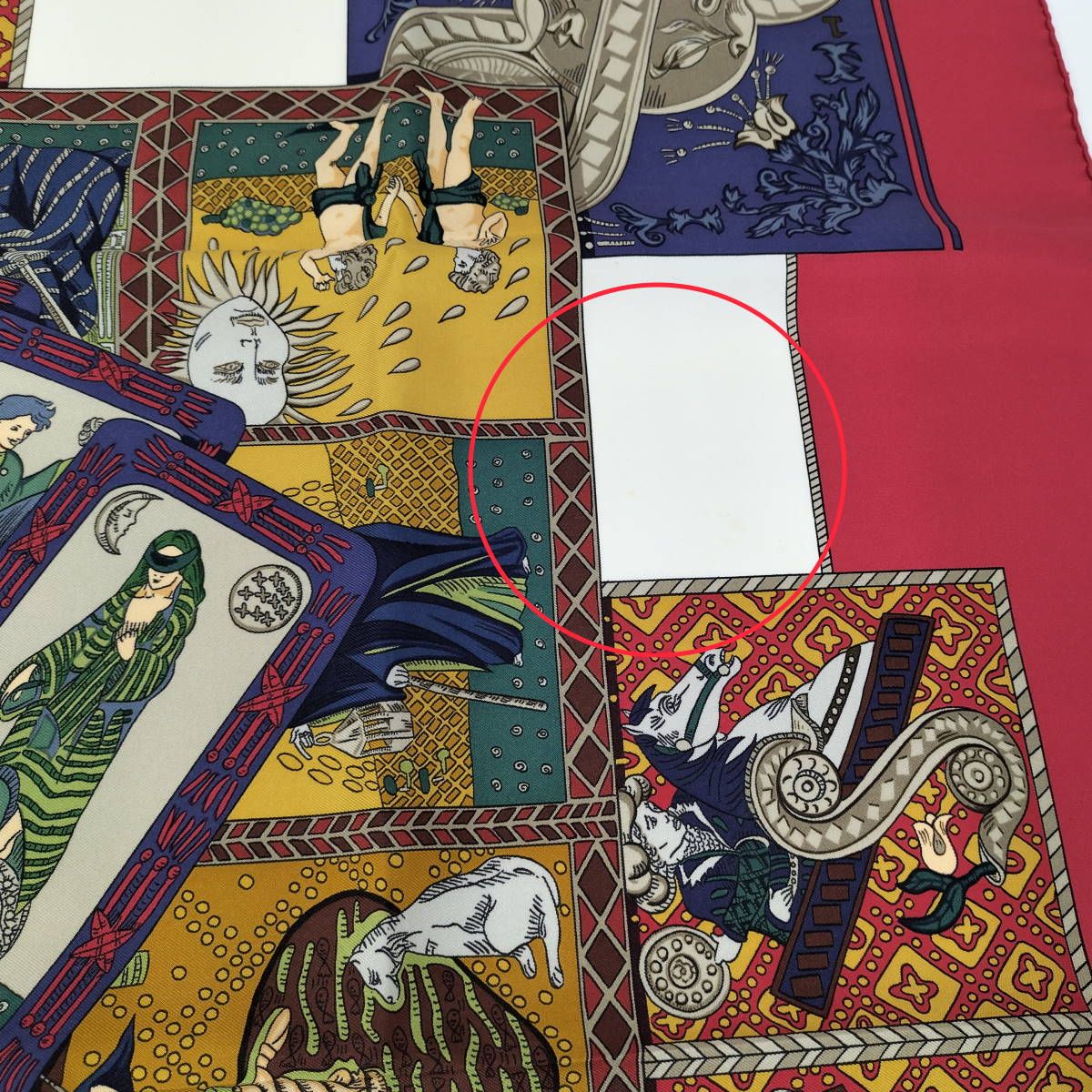 HERMES タロットカード カレ90 スカーフ シルク - メルカリ