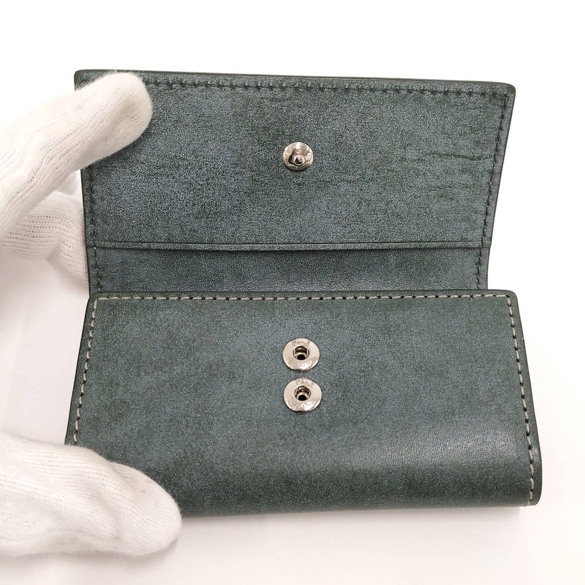 Paul Smith 4連キーケース ワックスレザー グリーン - メルカリ