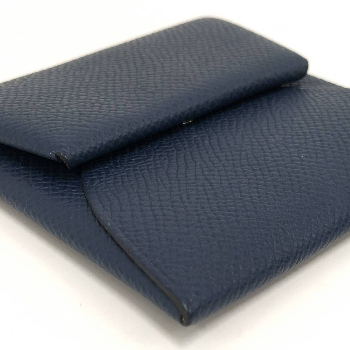 HERMES コインケース バスティア ヴェルソ ヴォーエプソン ネイビー W