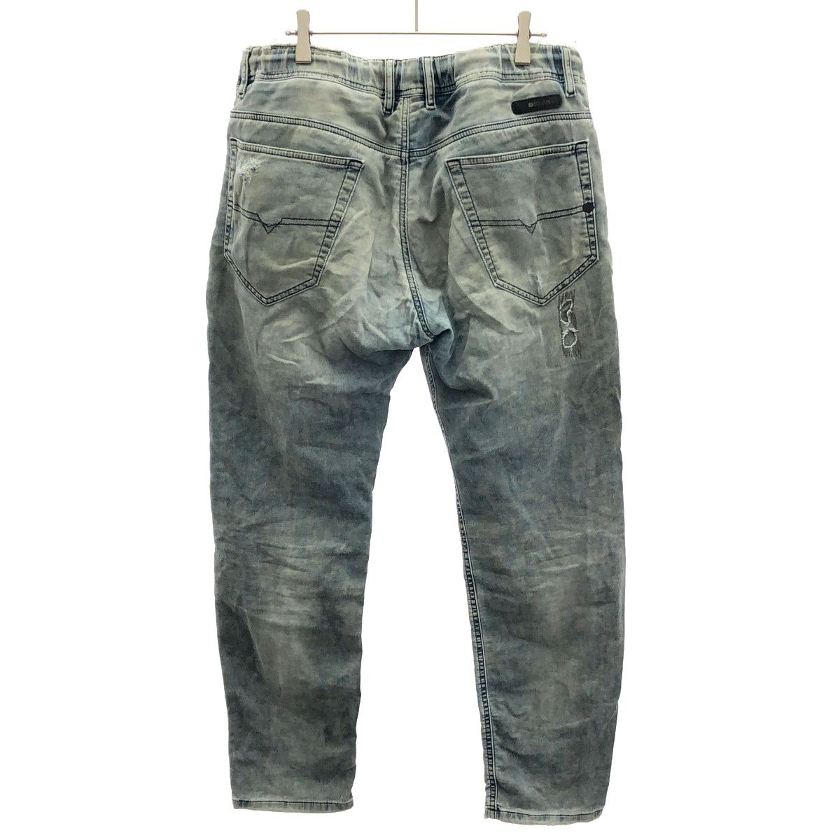 DIESEL ディーゼル NARROT-NE ダメージリペアスウェットジョグデニム