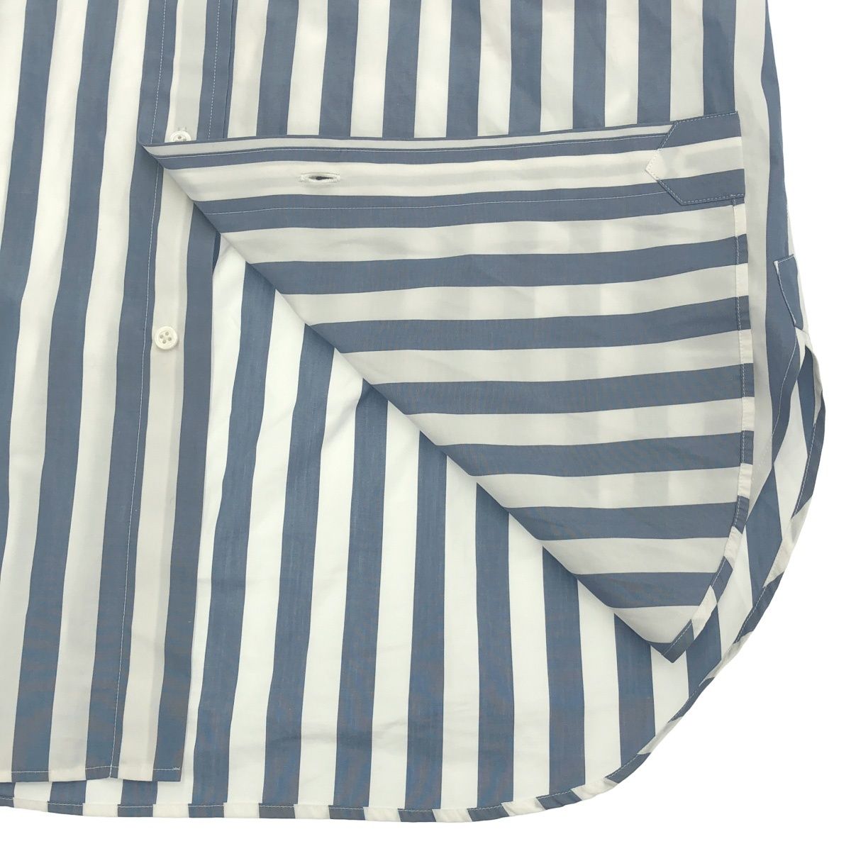 SCYE サイ 25AW ダブルドッキングストライプシャツ 1125-3305 ブルー