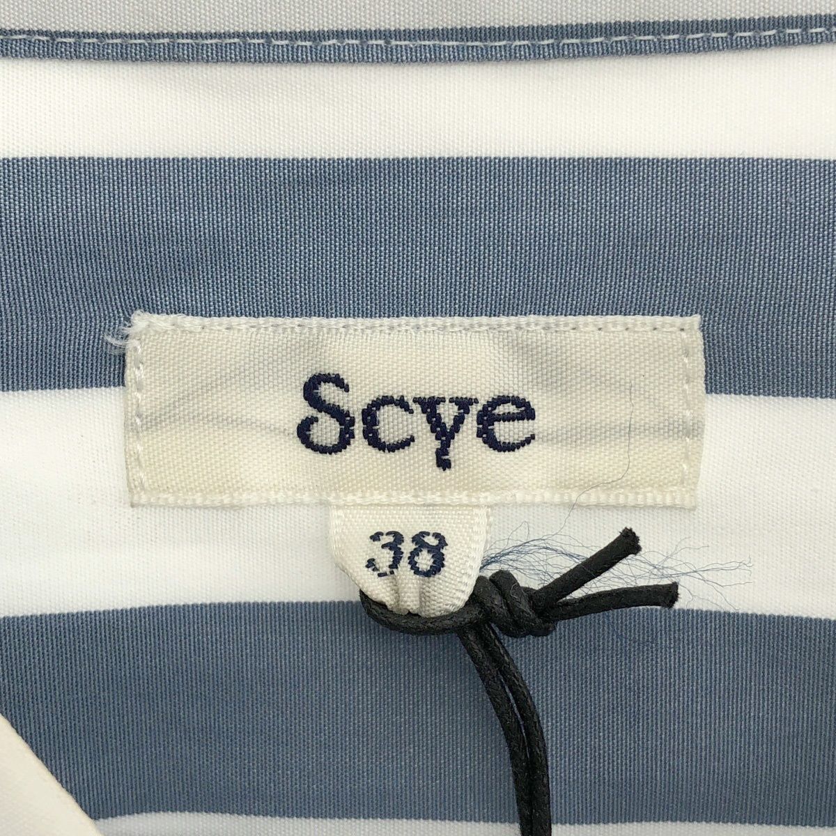 SCYE サイ 25AW ダブルドッキングストライプシャツ 1125-3305 ブルー