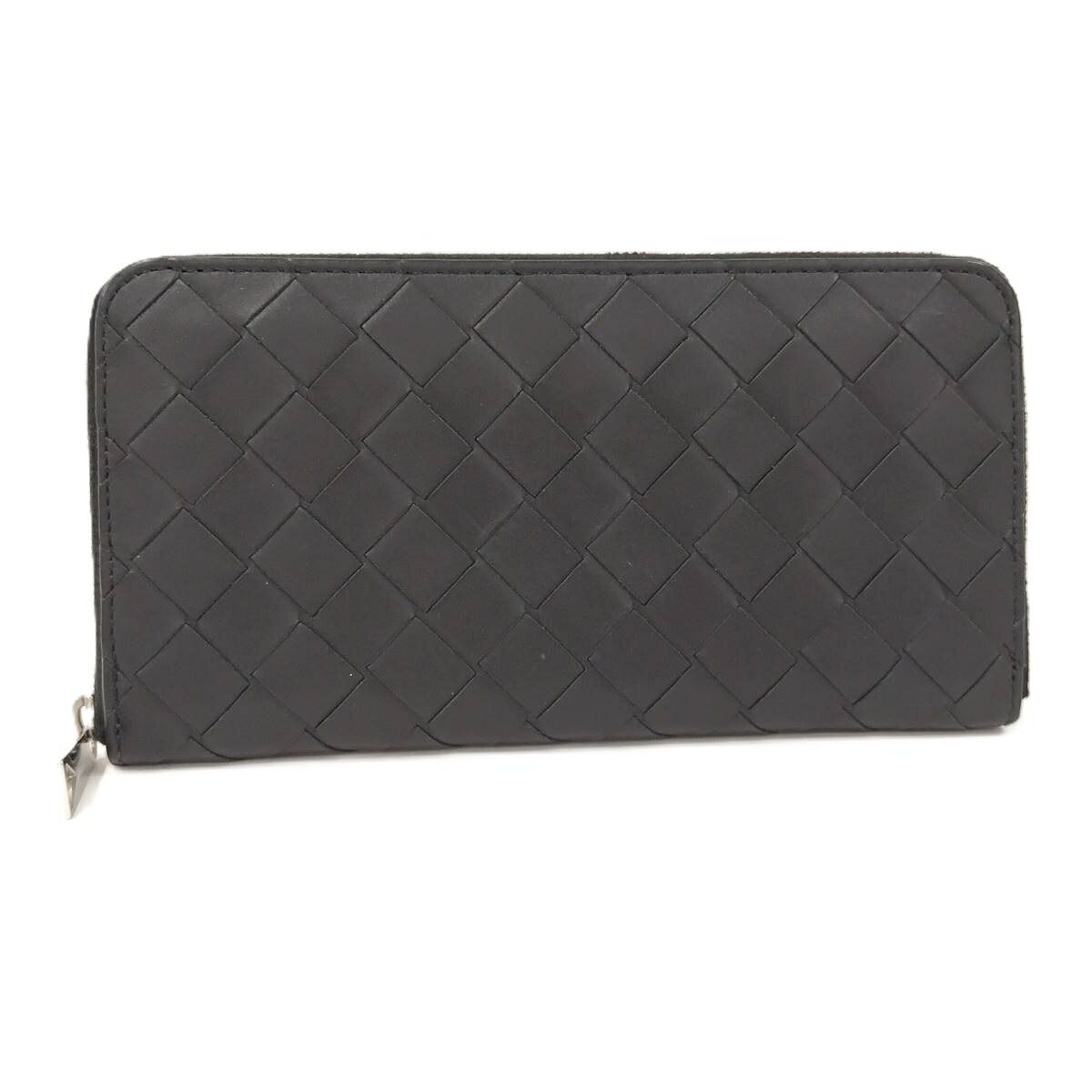 Bottega Veneta ラウンドファスナー長財布 イントレチャート レザー