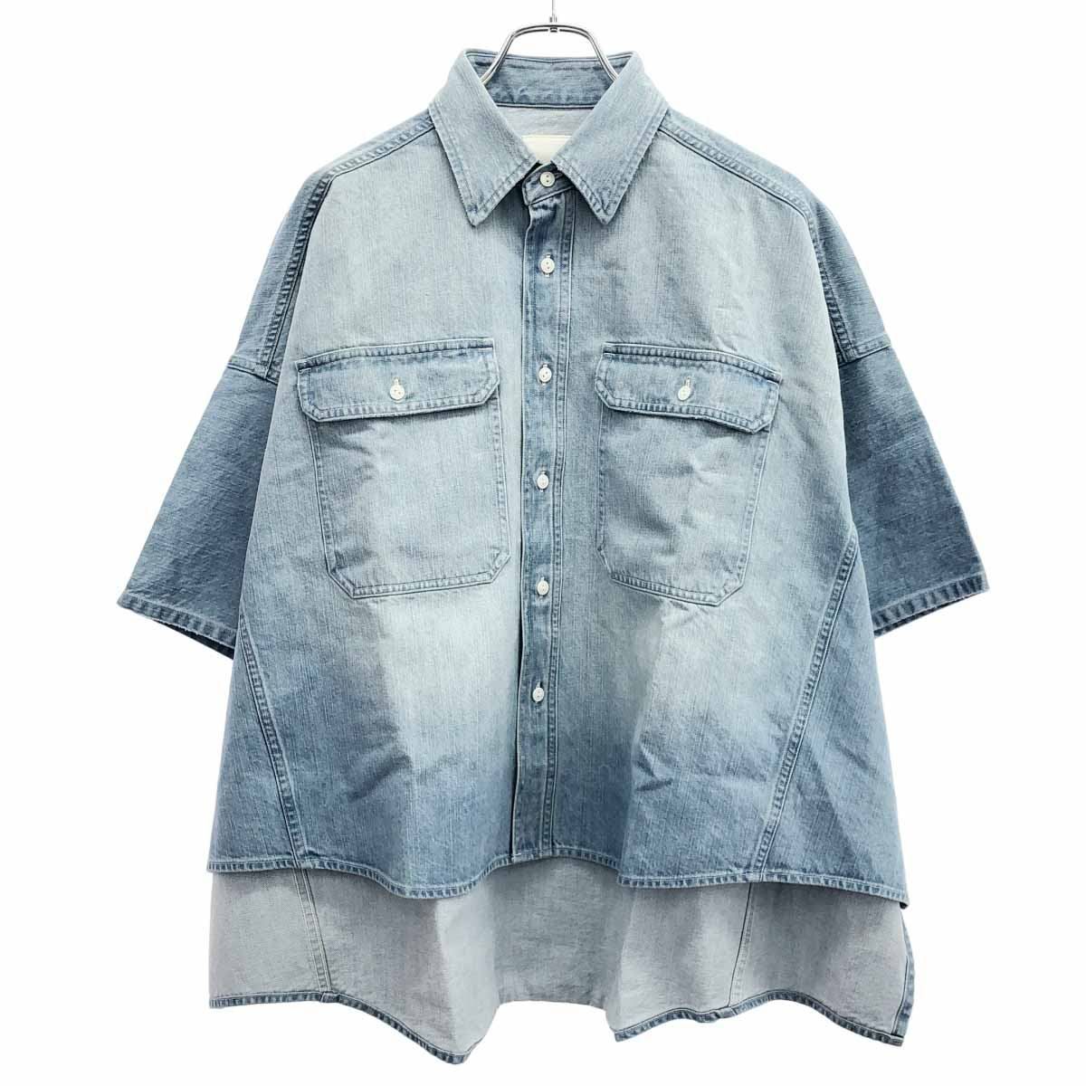 Whim Gazette ウィム ガゼット 25SS ショートドルマンスリーブ デニム