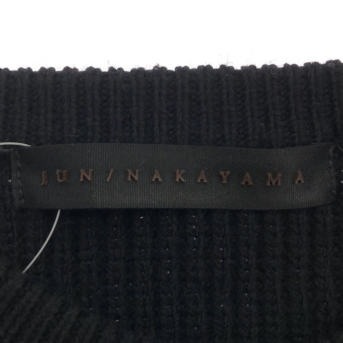 JUN/NAKAYAMA ジュンナカヤマ ウールニットセーター ブラック L/XL 