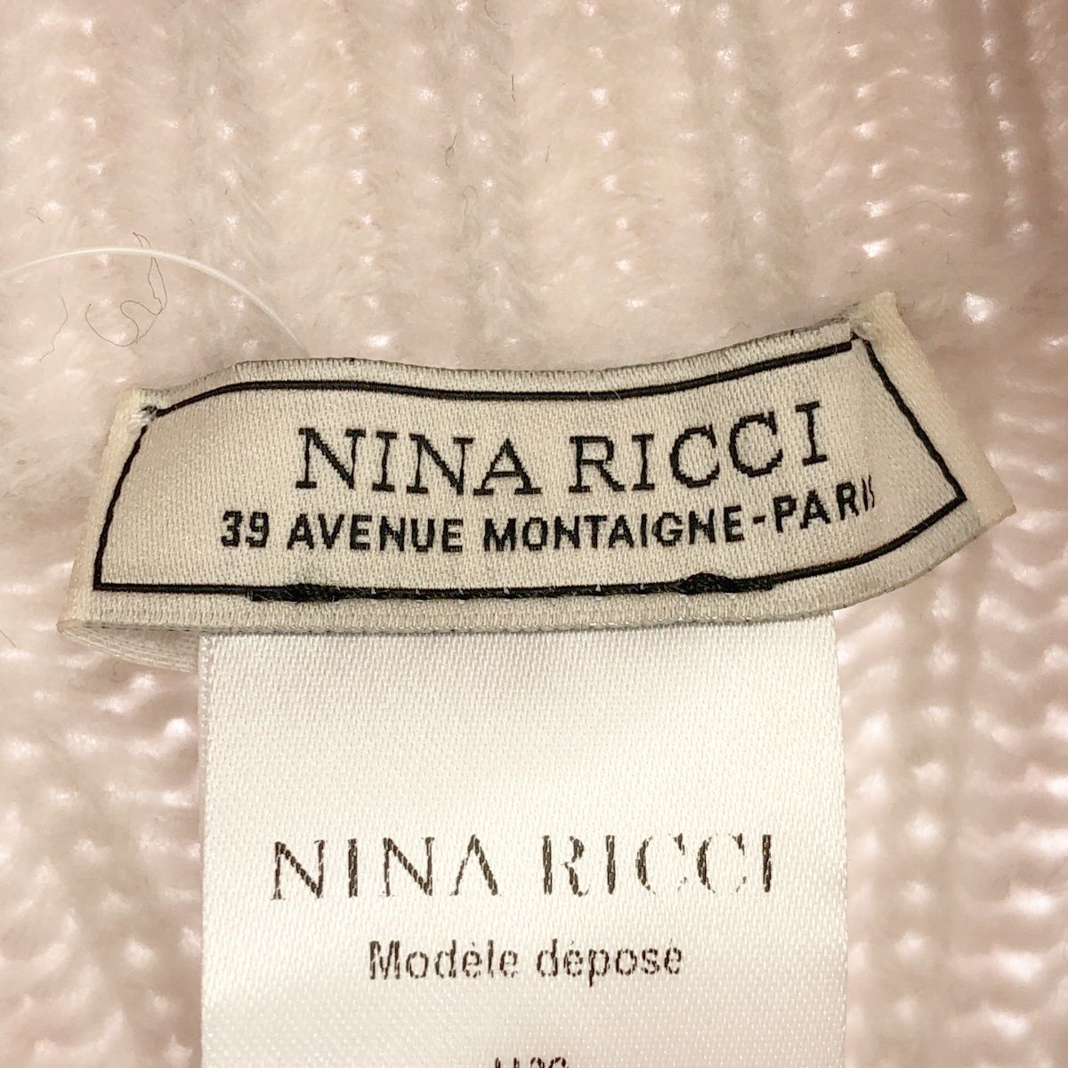 NINA RICCI ニナリッチ SAMPLE/サテンレースアップ タートルネック