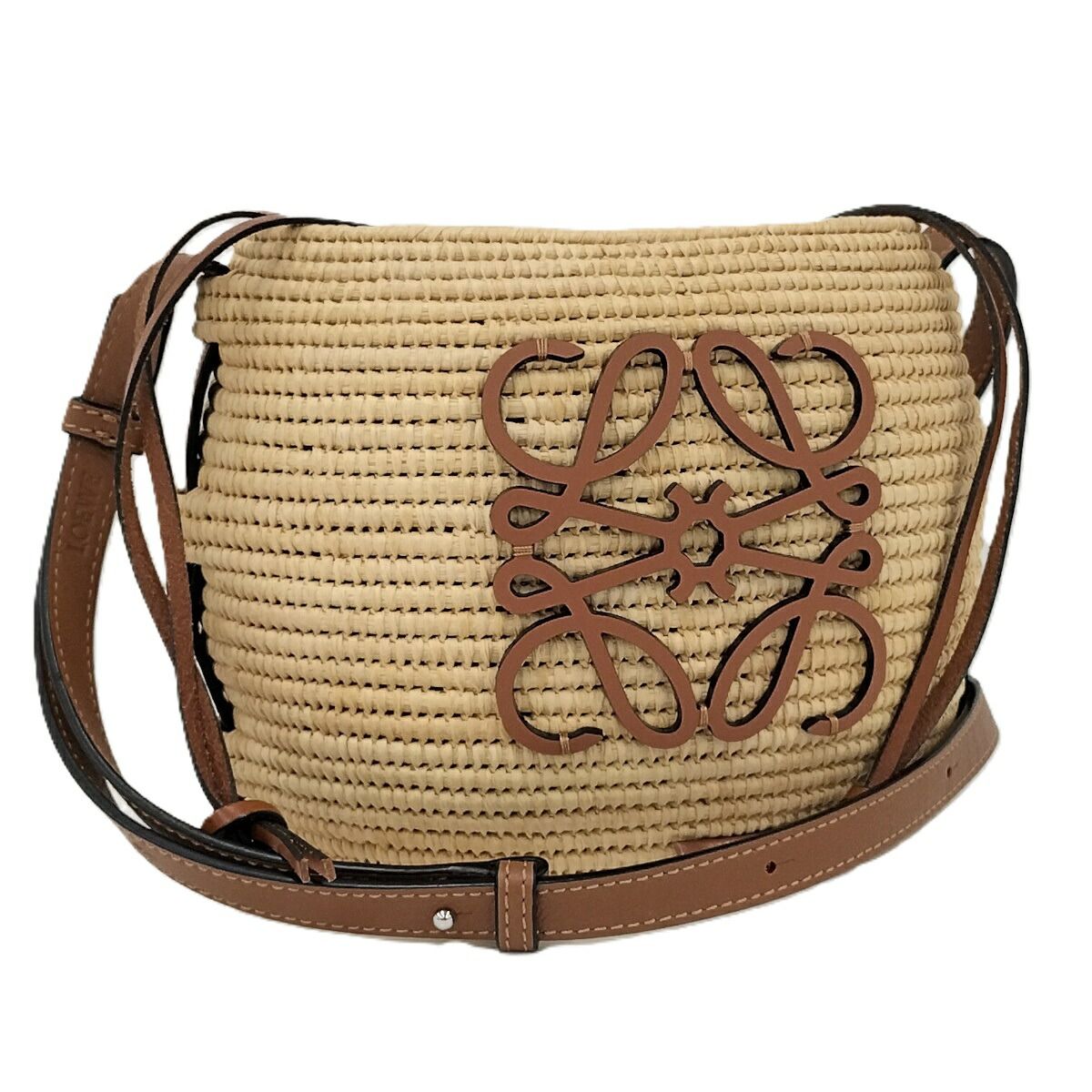 LOEWE ビーハイブ バスケット ショルダーバッグ かごバッグ アナグラム 