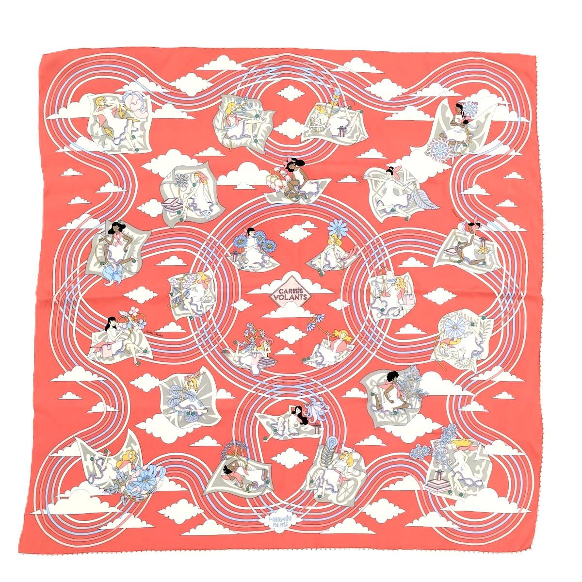 HERMES 空飛ぶカレ スカーフ カレ70 シルク100% - メルカリ