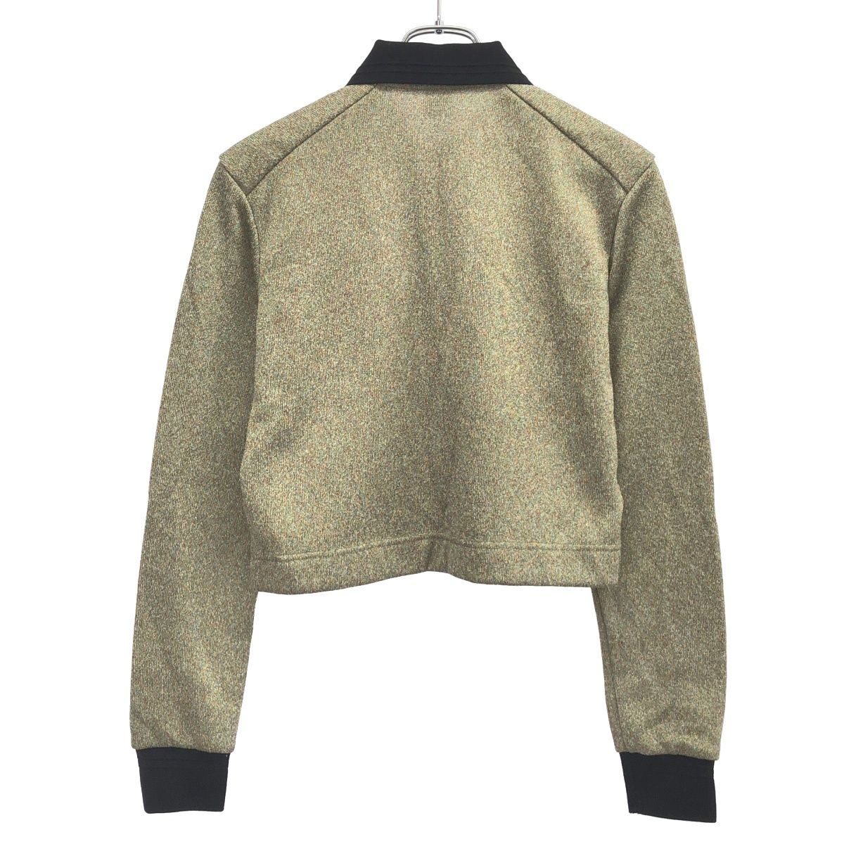BOWTE バウト 24AW LLIC THREAD POLO COLLAR グリッターラメニットポロトップス 242-02-0003 グリーン F BOWTE バウト 24AW LLIC THREAD POLO COLLAR グリッターラメニットポロ