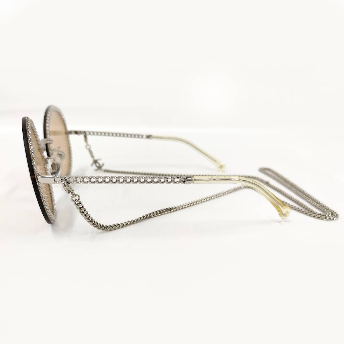 CHANEL サングラス チェーン付 ラウンド シェイプ 4245 - メルカリ