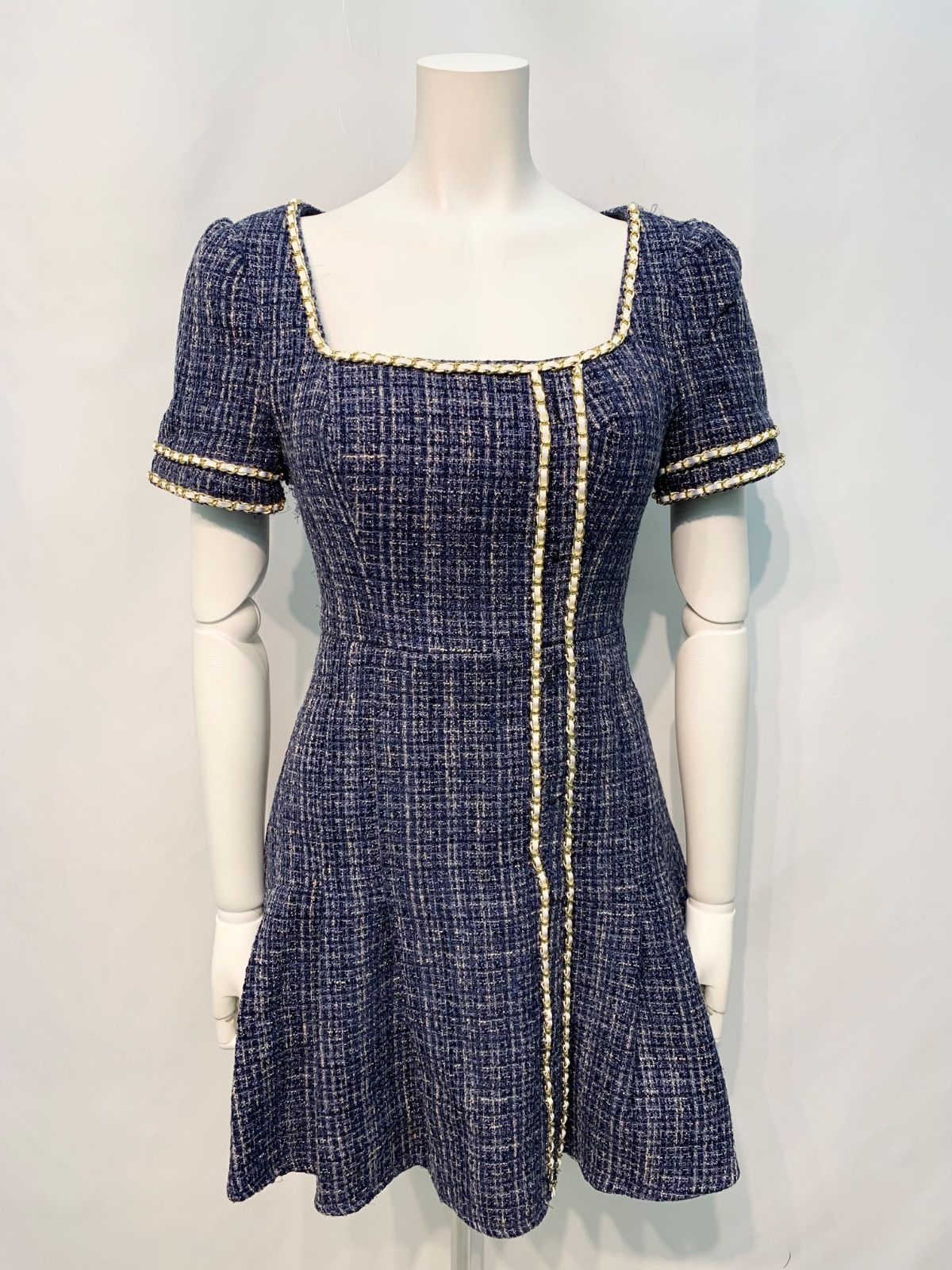 2120 JEWELS ジュエルズ キャバクラ ドレス ツイード ラメ ゴールド