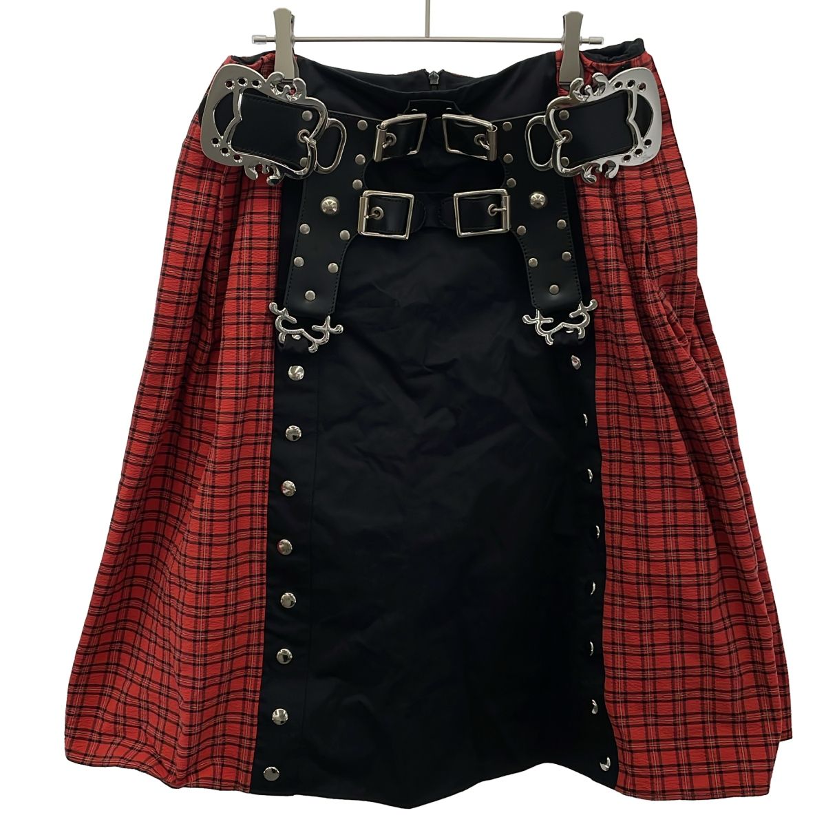 CHOPOVA LOWENA チョポヴァ・ロウェナ 24AW レザーベルテッドチェック