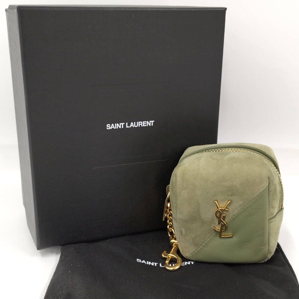 【SAINT LAURENT】ジェイミー キューブチャーム SAINT LAURENT 【未使用】SAINT サンローラン ジェイミーキューブ