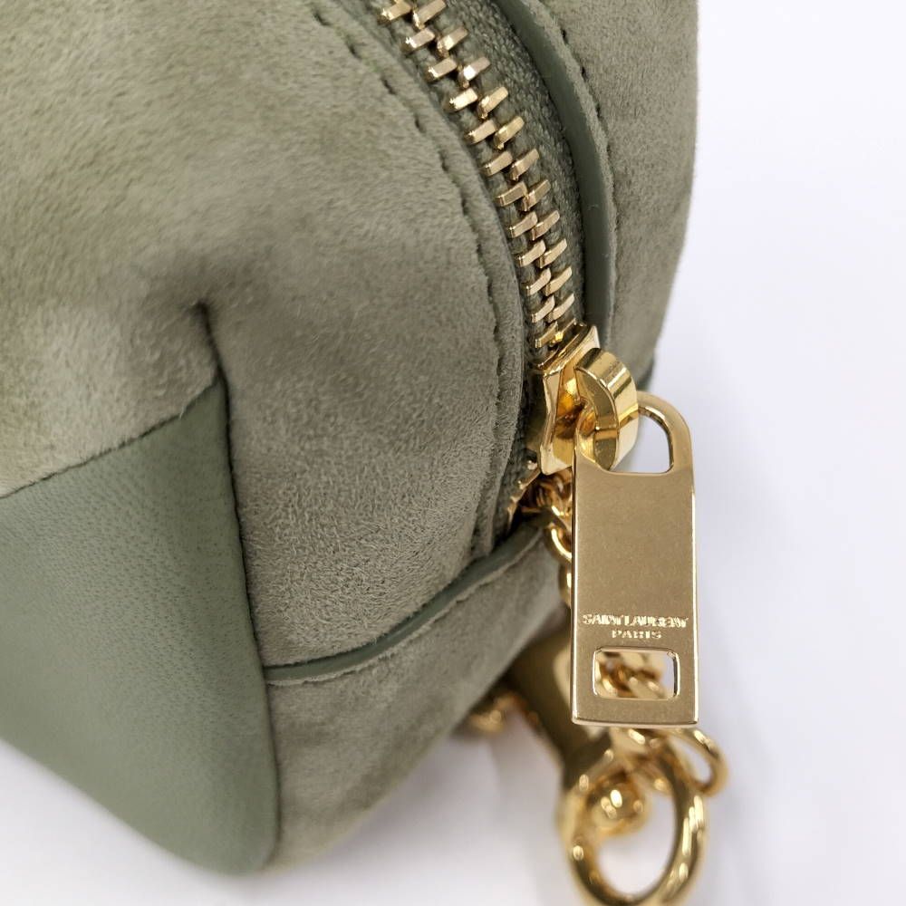 SAINT LAURENT ジェイミーキューブ キーホルダー ベージュ SAINT LAURENT ジェイミーキューブ キーホルダー ベージュ