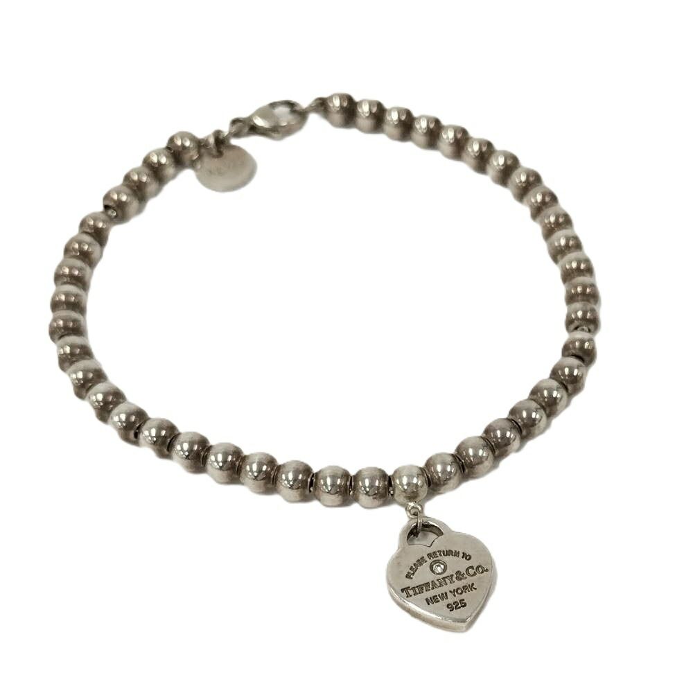 【レア極美品】ティファニー リターントゥ 1PD ハート ブレスレット　シルバー TIFFANY&Co. ブレスレット 1Pダイヤ リターントゥ ハート ティファニー