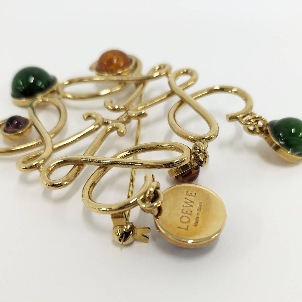 LOEWE アナグラム ブローチ メッキ マルチカラー - メルカリ