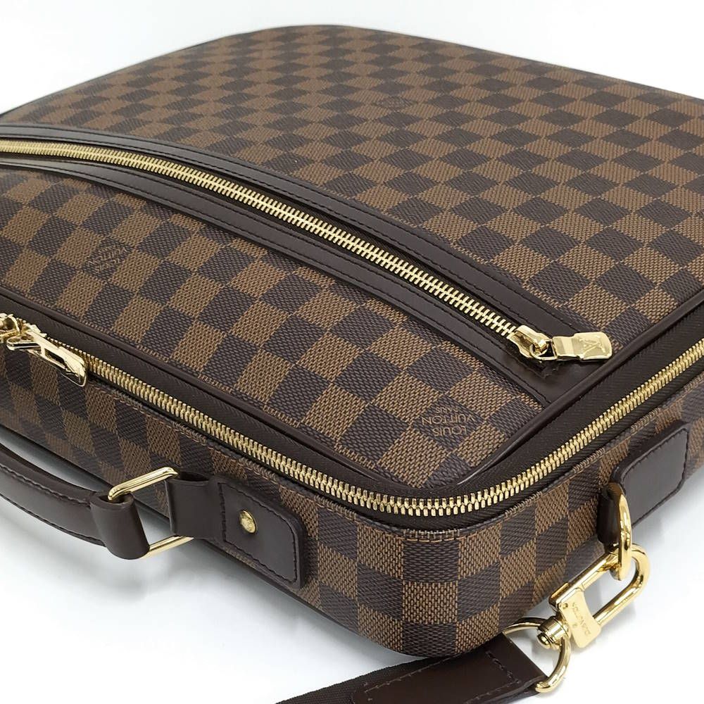 LOUIS VUITTON サバナ PCケース ショルダーバッグ ダミエ エベヌ