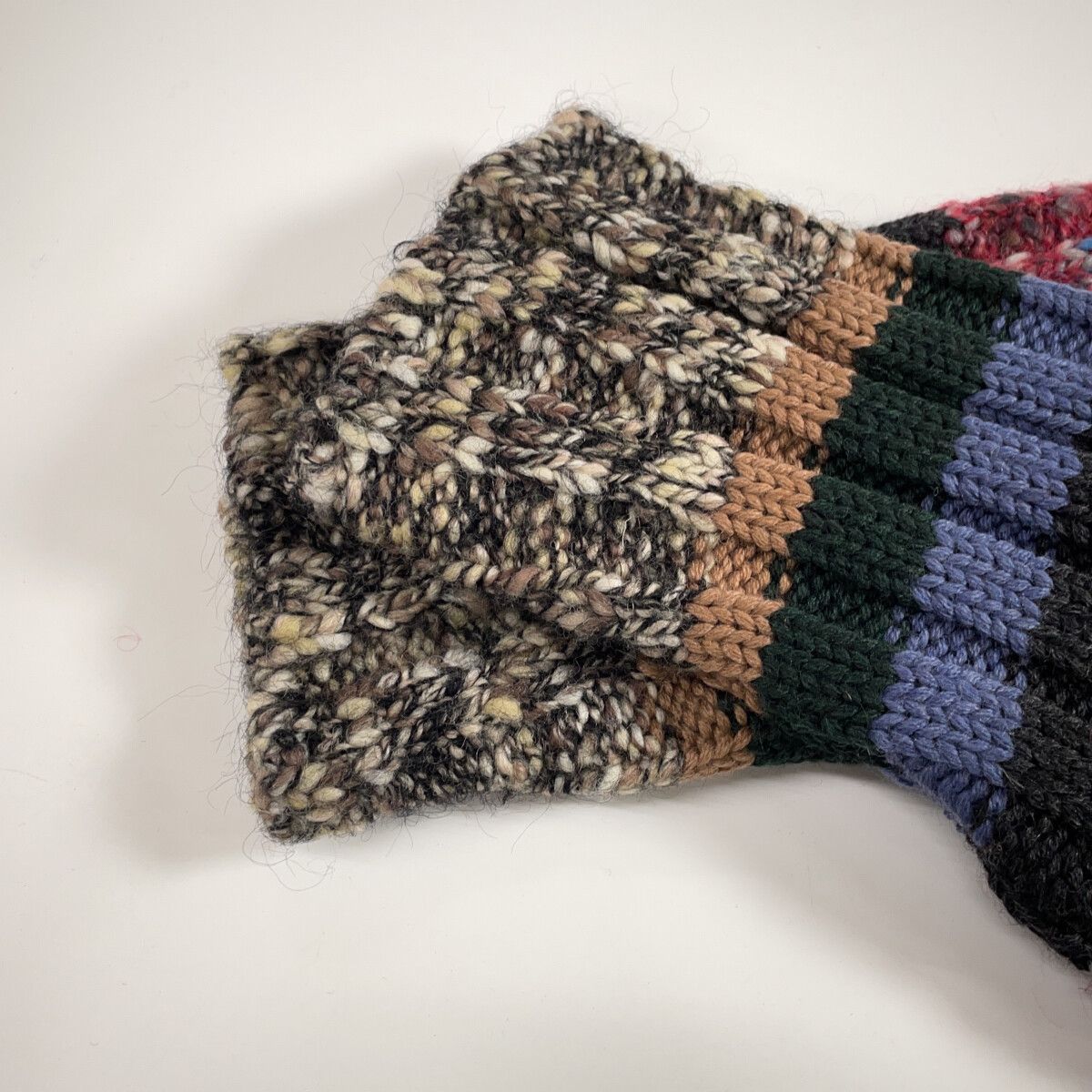 DOLCE&GABBANA ドルチェアンドガッバーナ ボーダー アンゴラウール