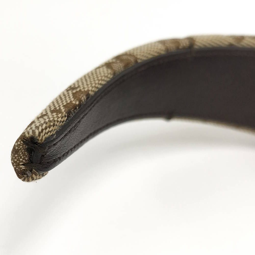 GUCCI カチューシャ GG キャンバス ヘアバンド ベージュ GGキャンバス