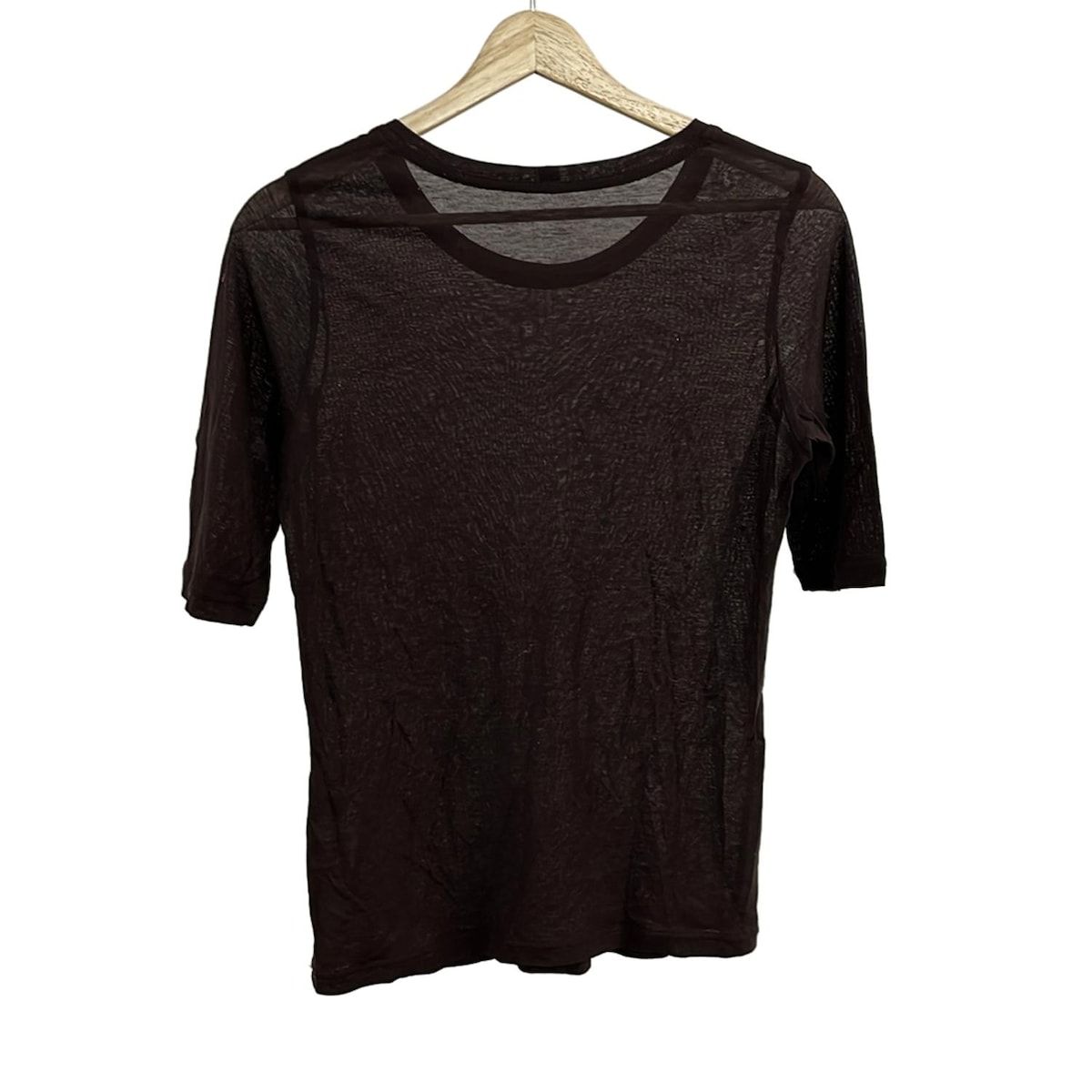 訳あり【新品タグ付き】トクコプルミエヴォル＊ボタン付き半袖カットソー TOKUKO 1er VOL(トクコ・プルミエヴォル) 半袖カットソー サイズ9 M