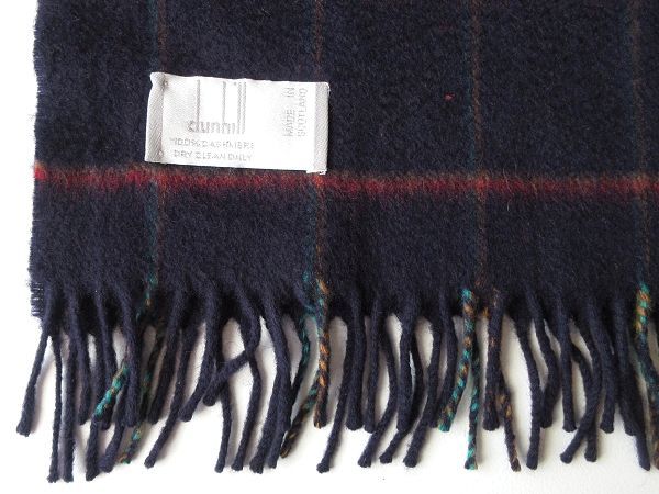 希少 ビンテージ スコットランド製 dunhill ダンヒル カシミヤ100