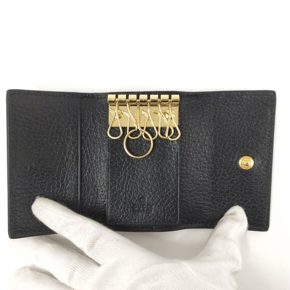 ひまわりです。未使用品❗️GUCCI ブラックレザーキーケース希少 ひまわりです。未使用品❗️GUCCI ブラックレザーキーケース希少 楽天