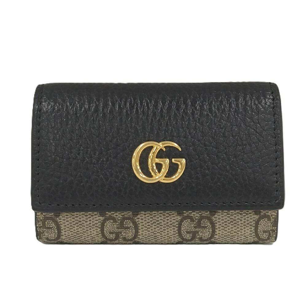 GUCCI キーケース レザー ブラック 456118 - メルカリ