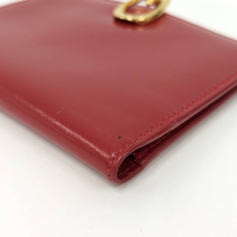 GUCCI 二つ折り財布 札入れ Gロゴ ゴールド金具 レザー レッド - メルカリ