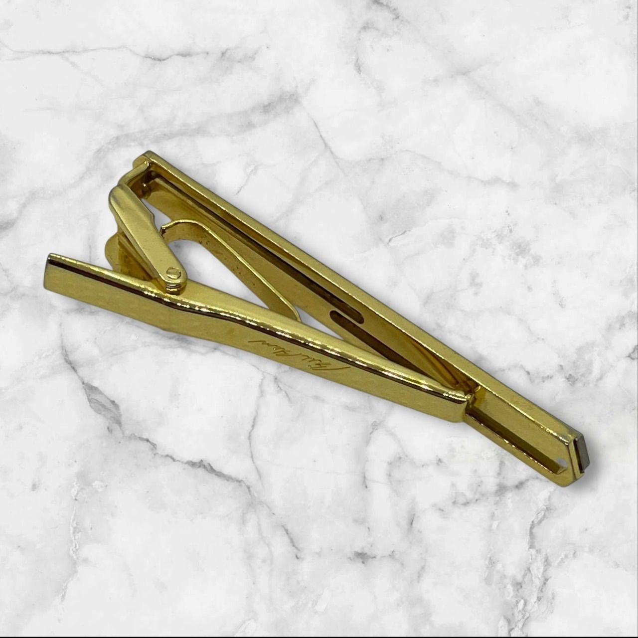 Bill Blass ビルブラス ネクタイピン ゴールド×シルバー 金×銀 メンズ