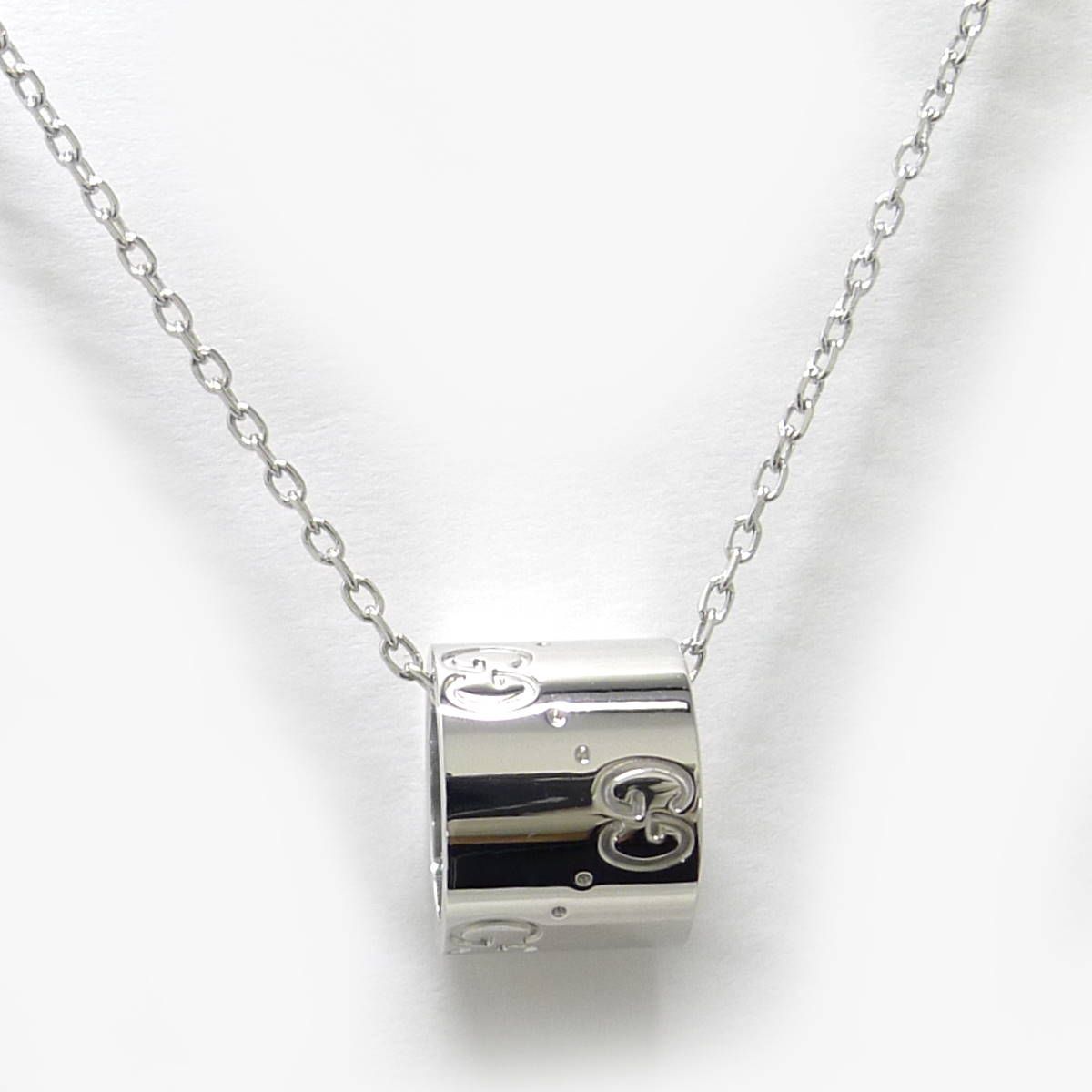 GUCCI リングネックレス 750WG K18WG ホワイトゴールド 約7.3g - メルカリ