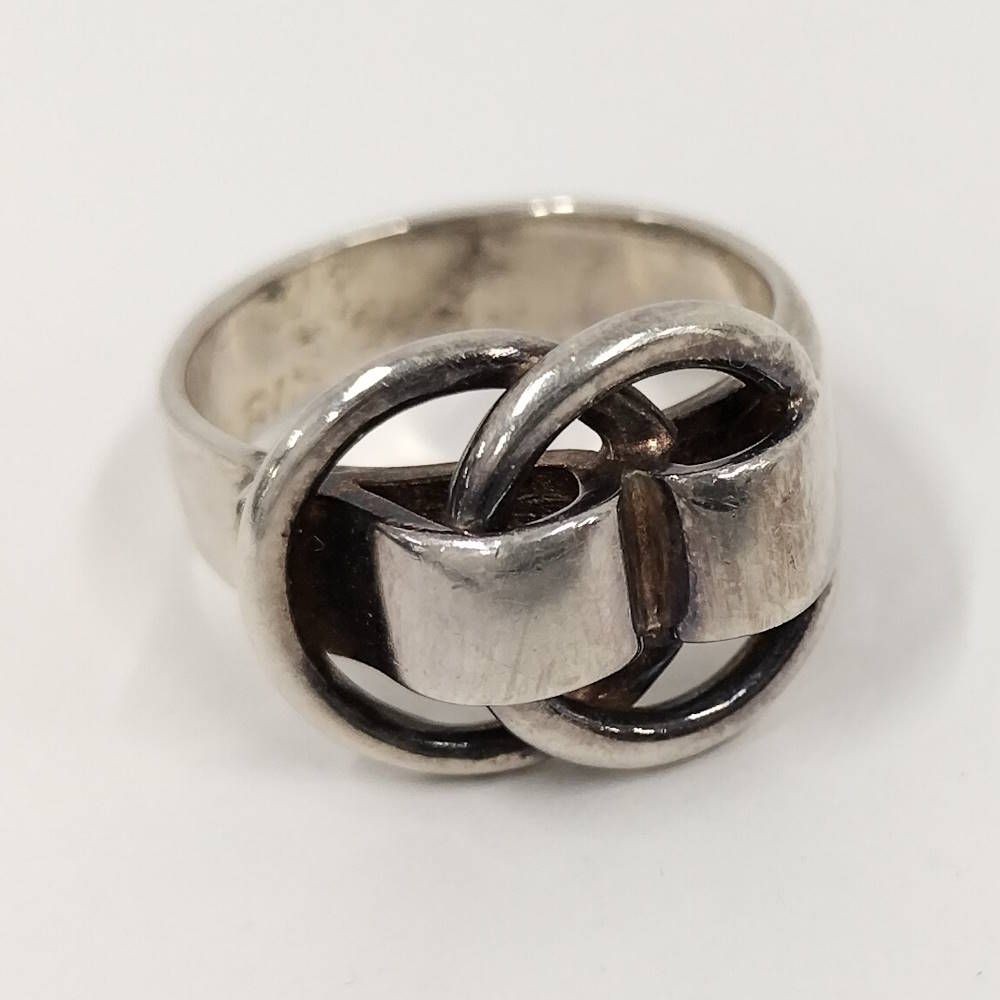 HERMES ドゥザノーリング　13号〜14号 HERMES ドゥザノー リング シルバー 約14号 - メルカリ